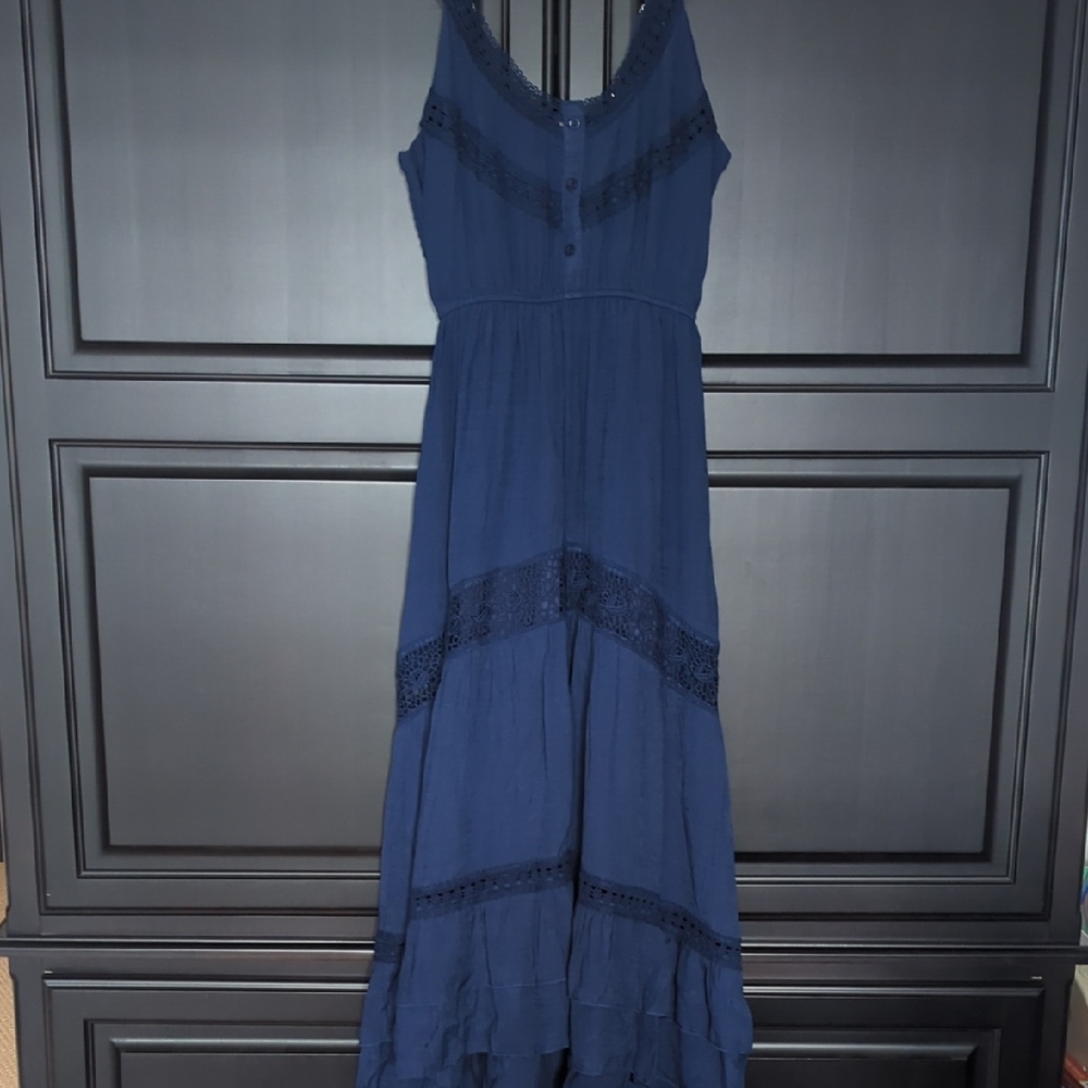 Rebellion Deep Blue Maxi Dress